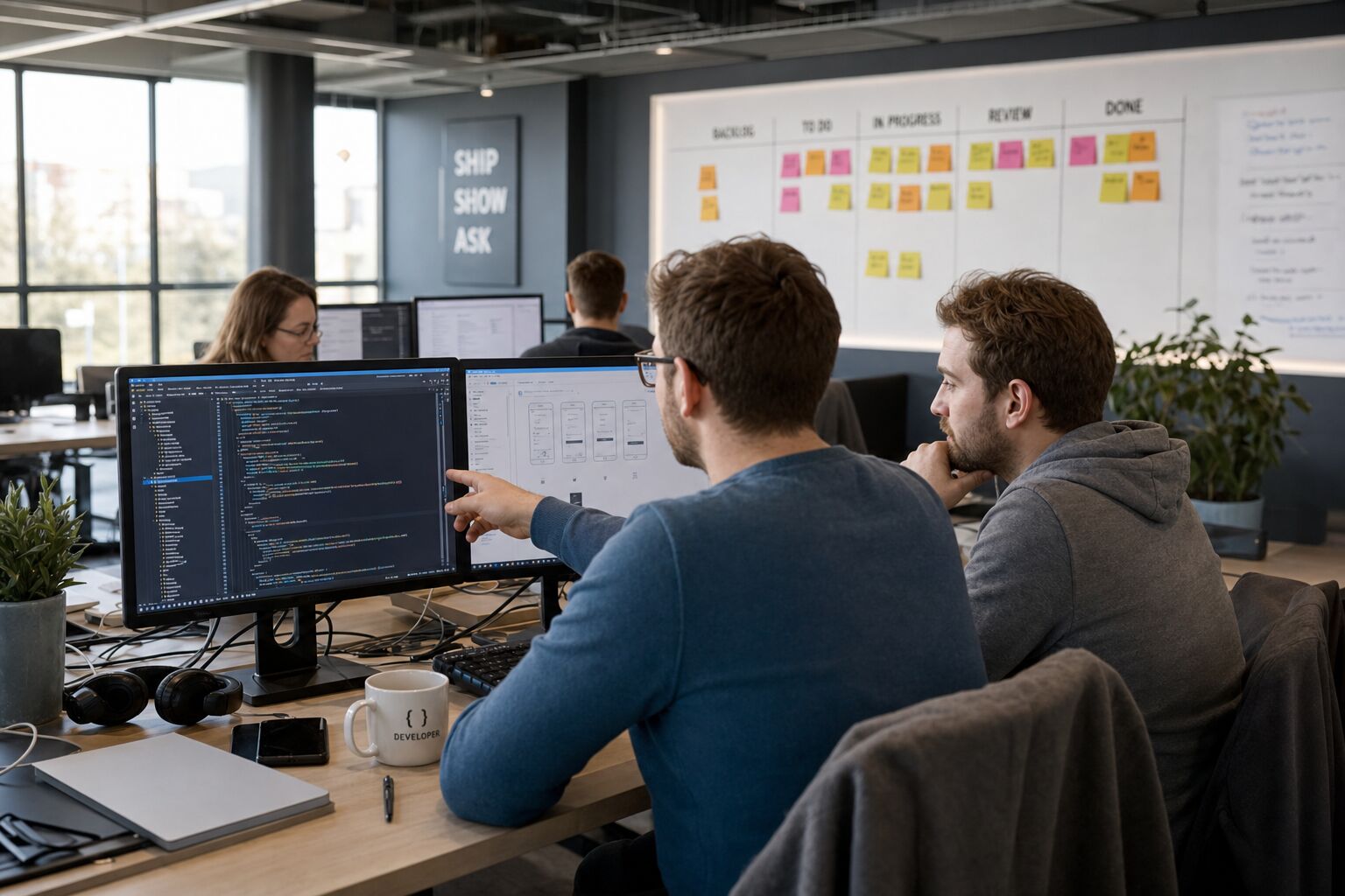 BSPOKE team planning a custom software build