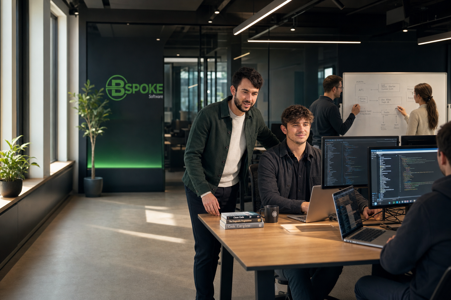 BSPOKE dedicated development team at work