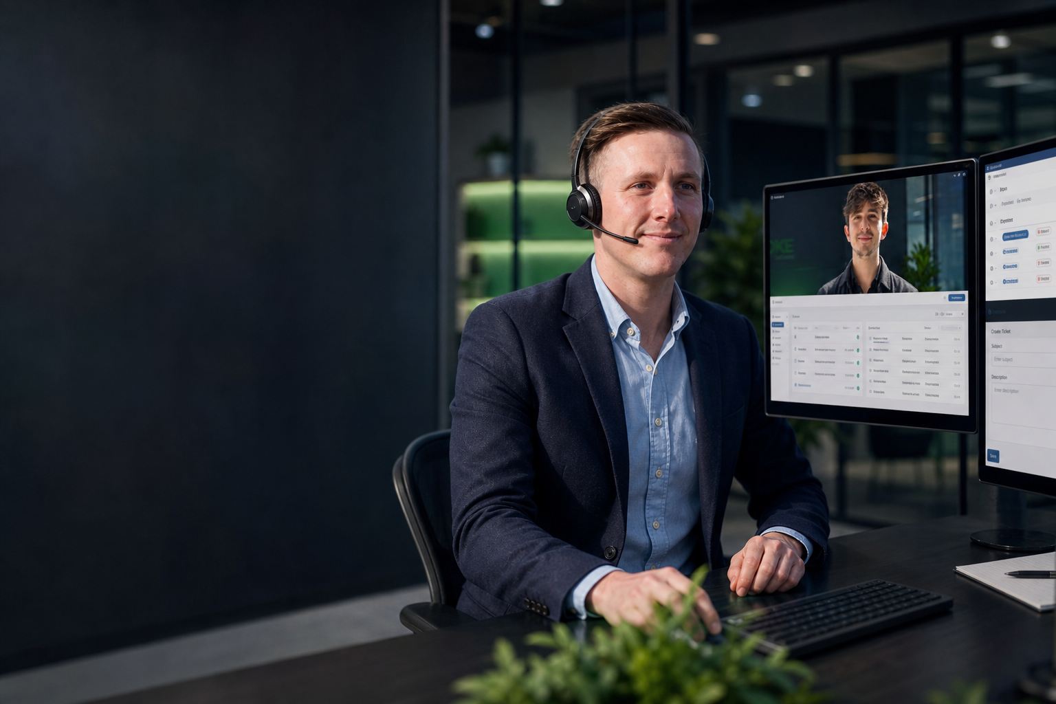 BSPOKE support engineer helping a client