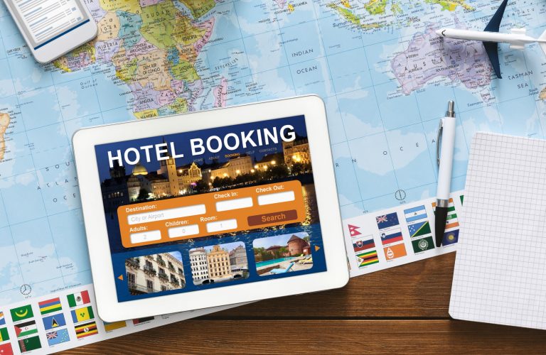 Web application that shows a business online booking system for a hotel