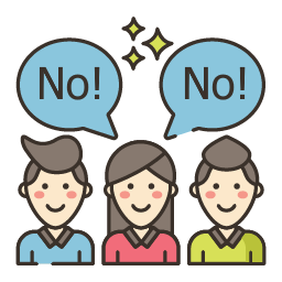 Graphic of people saying no to represent them saying they can't update an old business system.
