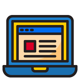 Integrate System  graphic of a laptop representing ERP integration.