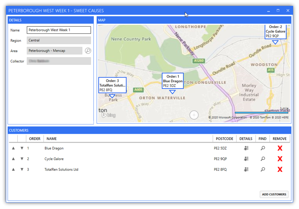 Case Study image showing software screenshot of desktop with road mapping software.