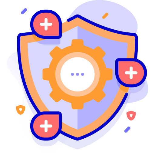 Graphic showing a shield to represent lower risks with agile and MVP development.